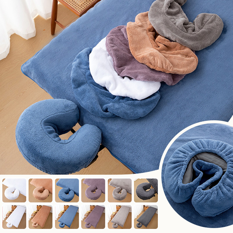 Spa Wellness And Beauty - Coral Fleece Beauty Salon Bed Sheets