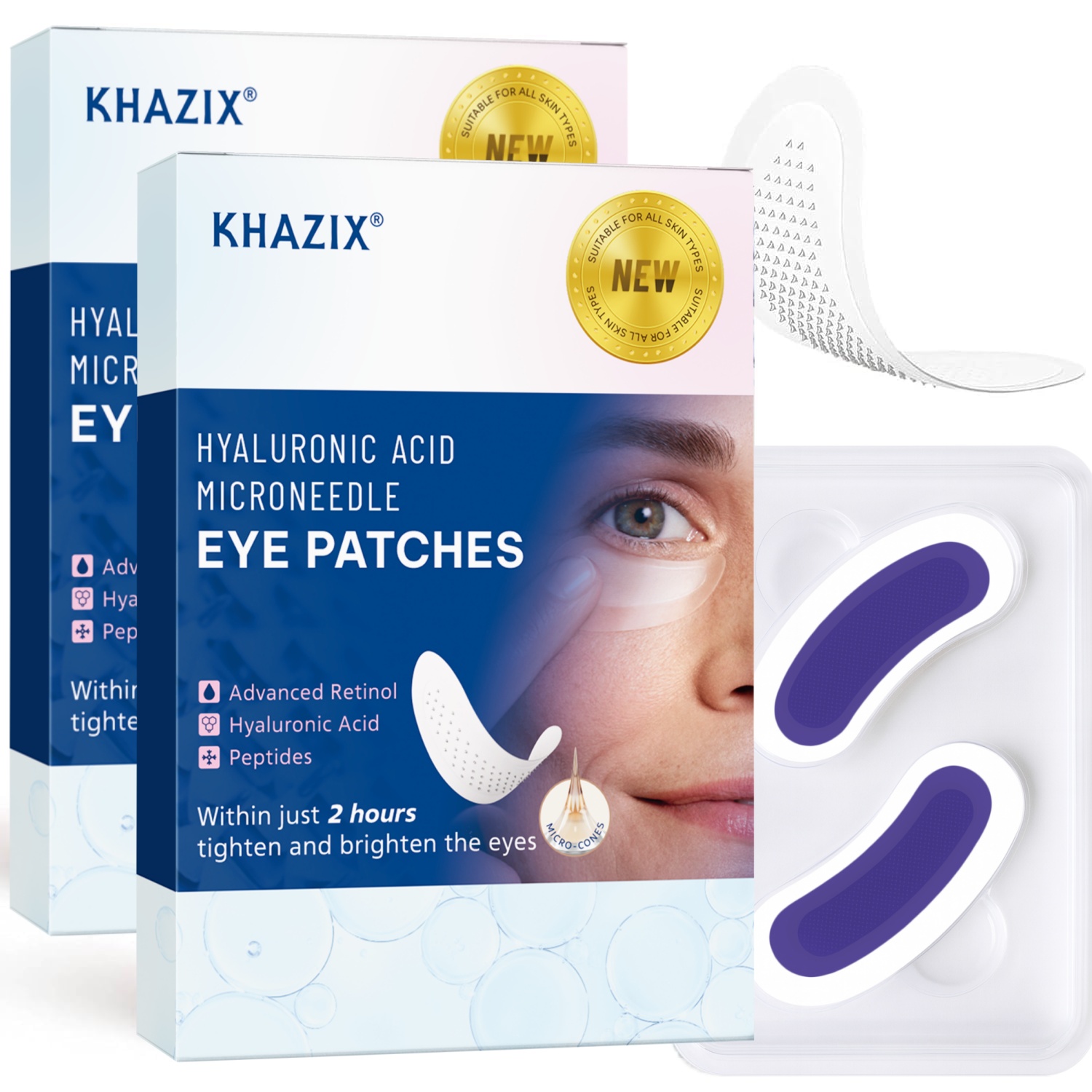 Retinol Microneedle Eye Patche - Microneedle Patch Eye ulasan dan harga