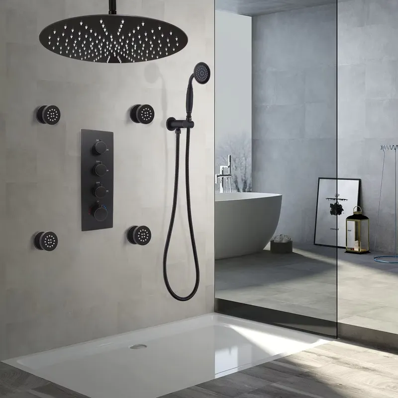 4-Piece Matte Black Ceramic Ad - Spa & Wellness Paradies Braunschweig ulasan dan harga