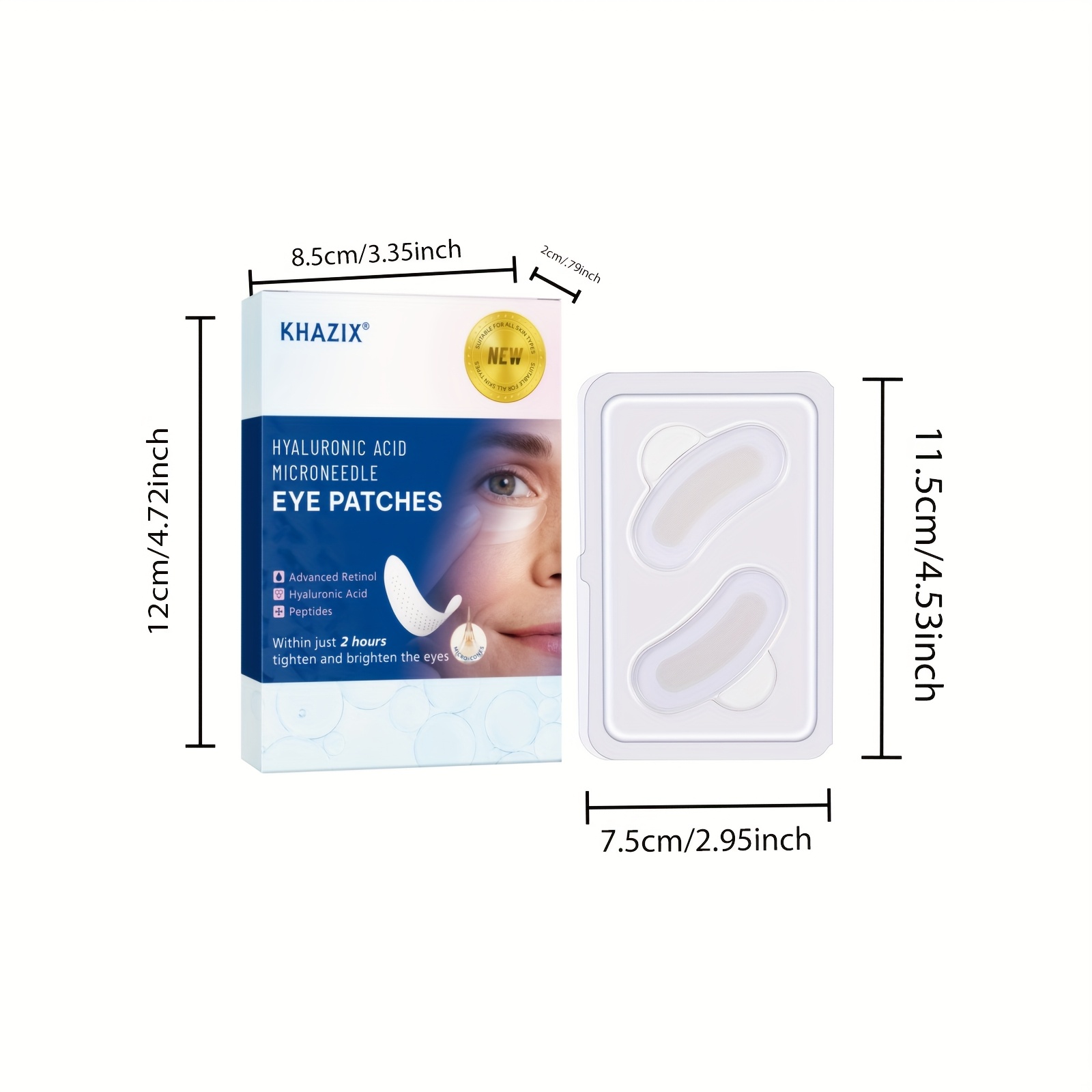 2PCS Retinol microneedle eye p - Microneedle Patch Eye ulasan dan harga