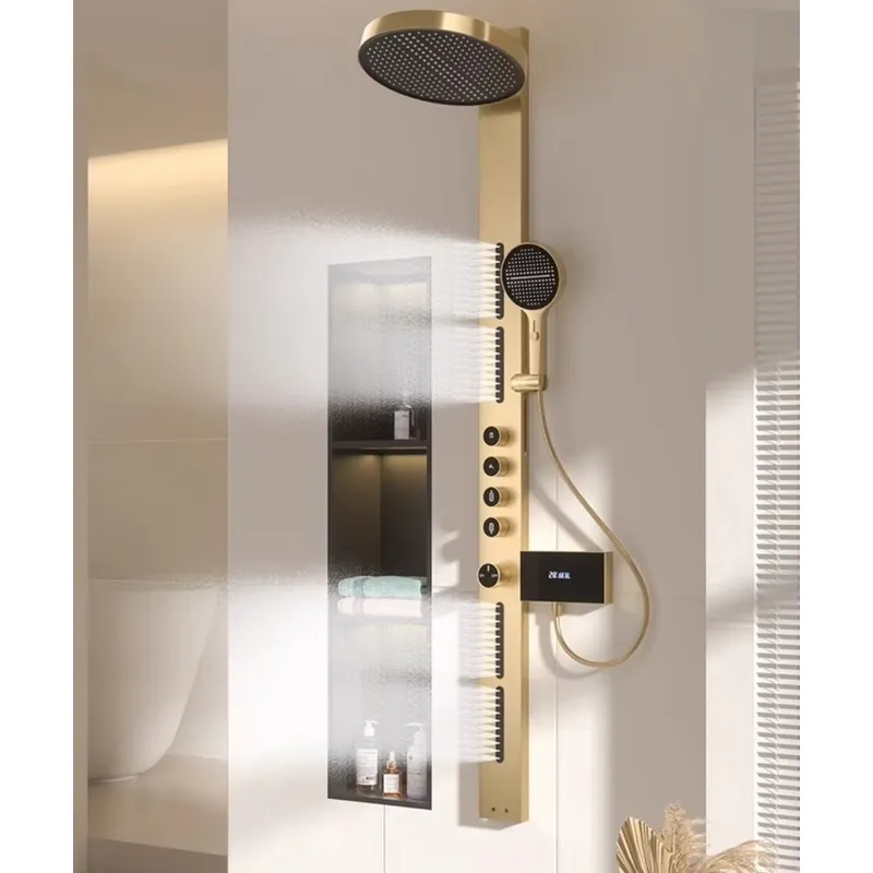 Brass Rainfall Shower Panel Se - Spa & Wellness Paradies Braunschweig ulasan dan harga